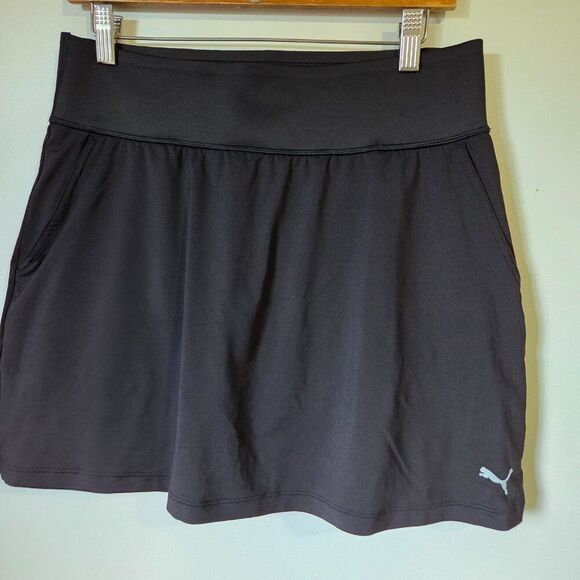 EUC LIKE NEW PUMA SPORTY MINI BLACK SKORT SIZE LARGE - Picture 1 of 15